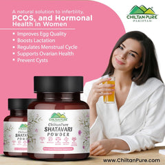 Shatavari Powder - Embrace Feminine Wellness—zCure PCOS, Enhance Fertility, and Strengthen Ovaries Naturally - ChiltanPure
