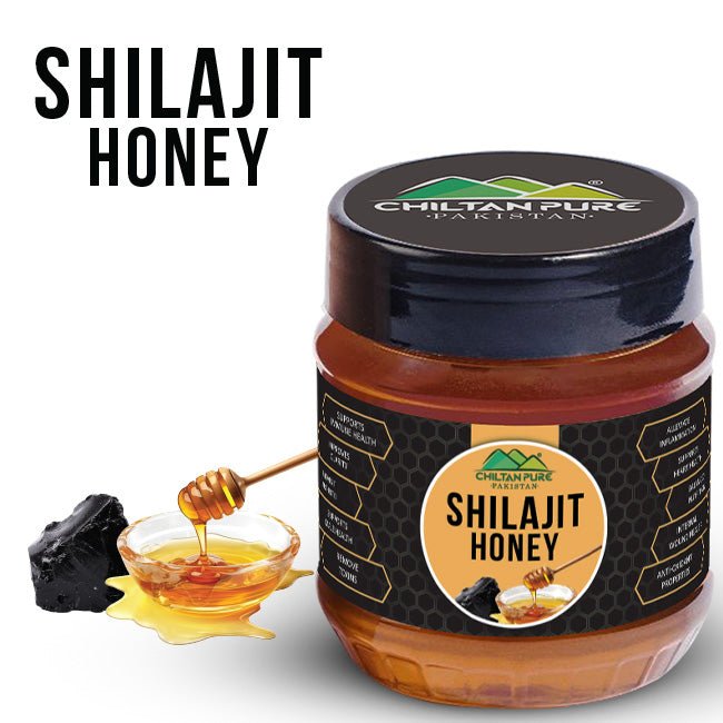 Shilajit Honey - Made with Fresh Gold Blood of Mountains, Good for Heart Health, Improves Brain Function, Effective Relief in Joints Pain - ChiltanPure