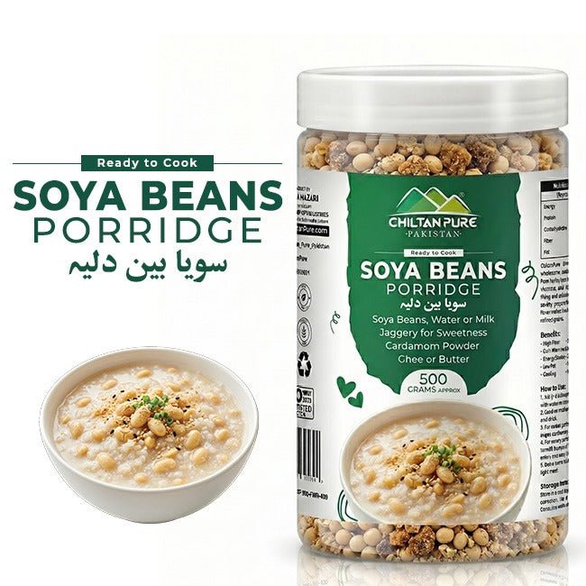 Soya Beans Porridge / سویا بین دلیہ / Soya Bean Daliya / Weight 500gm± - ChiltanPure