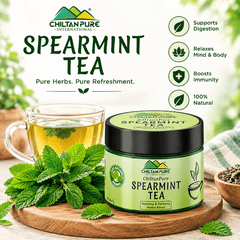 Spearmint Tea - 100% Pure Herbal Tea for Relaxation, Digestion & Freshness - ChiltanPure