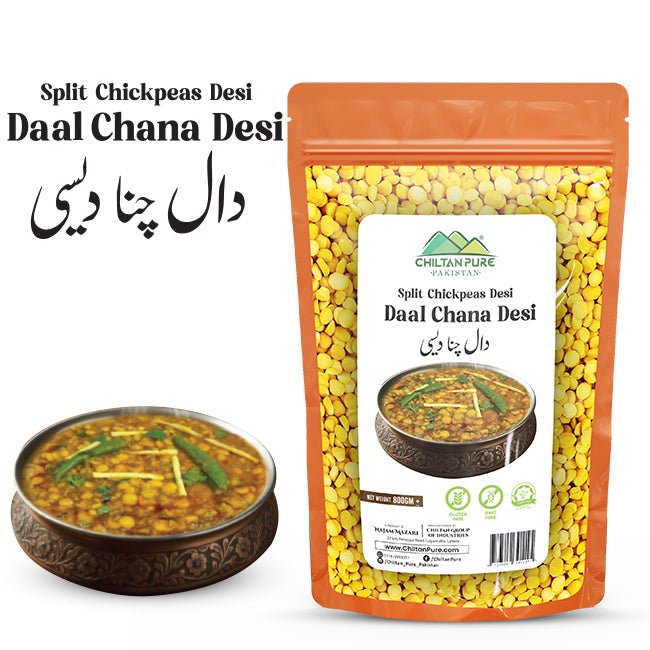 Split Chickpeas Desi / دال چنا دیسی / Daal Chana Desi / 800g - ChiltanPure