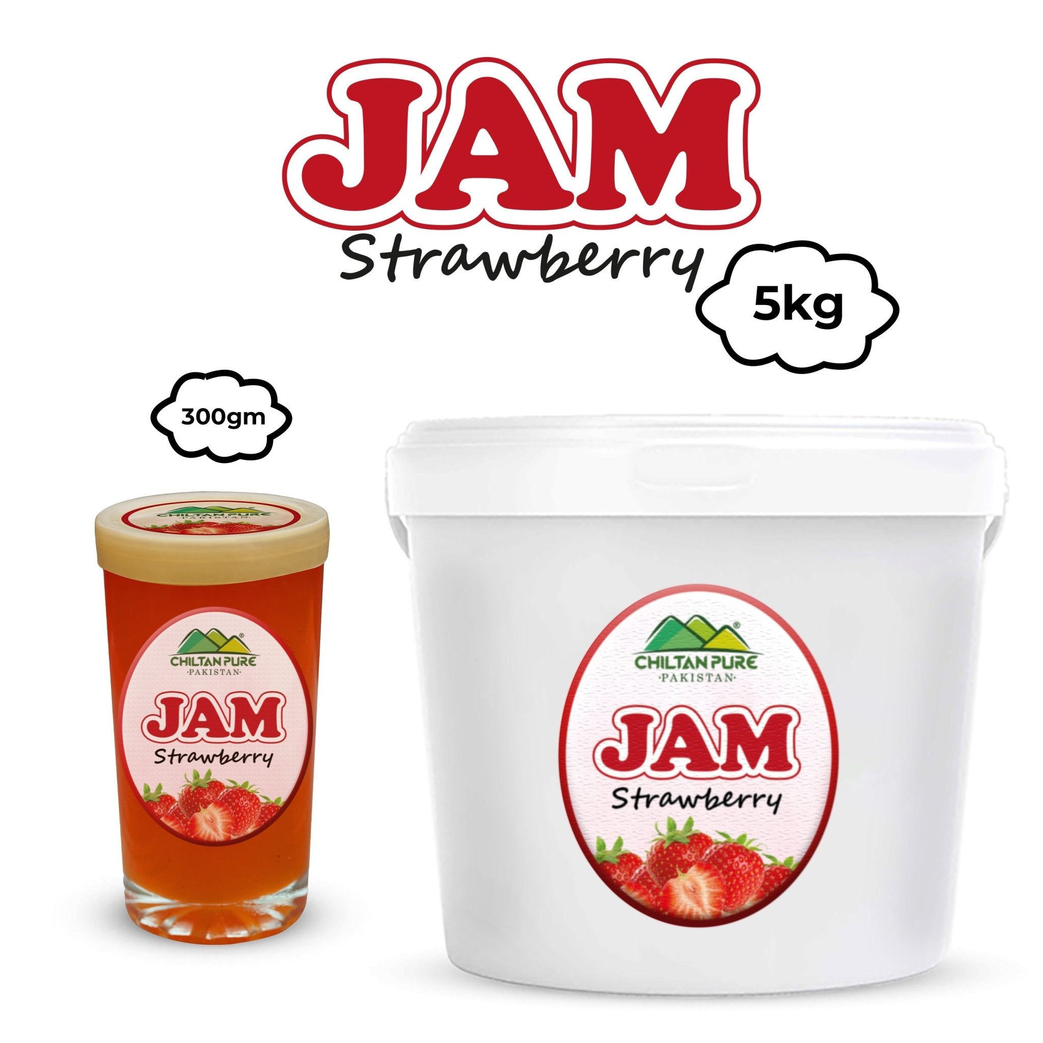 Strawberry Jam - Pure strawberry bliss in every bite, makes your toast perfect every time - ChiltanPure
