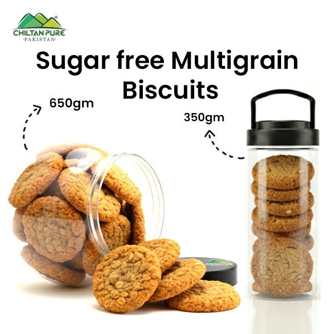 Sugar Free Multigrain Biscuit Cookies / Made With Organic Desi Butter, Bakery Biscuit - ChiltanPure