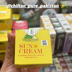 SunBlock Cream – Never let your skin look dull again, Reduces the risk of skin cancer, Protect the skin from sun burn, limit the area of sunspots – 100% pure organic - ChiltanPure