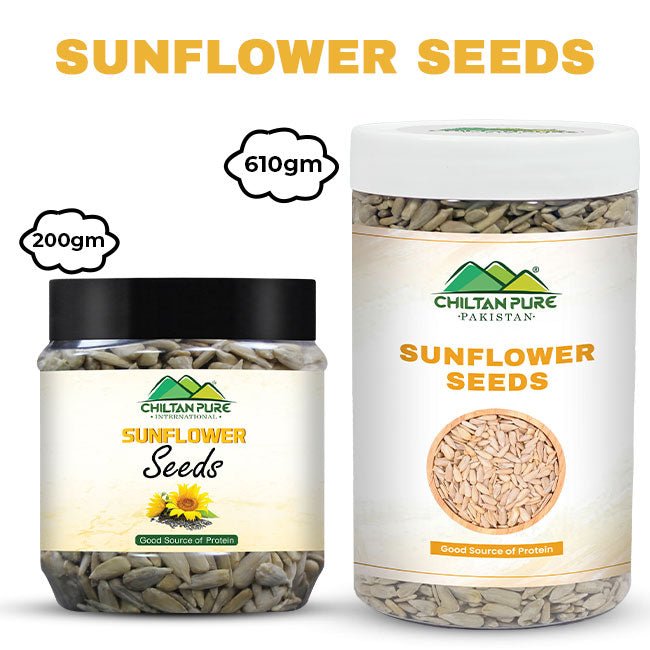 Sunflower Seeds – Excellent source of Vitamin B1, Vitamin B6, Iron, Copper, Selenium, Manganese, Zinc – 100% pure organic - ChiltanPure