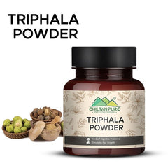 Triphala Powder – Wards off Digestive Problems, Stimulates Hair Growth, Natural Laxative & Aids in Weight Loss - ChiltanPure