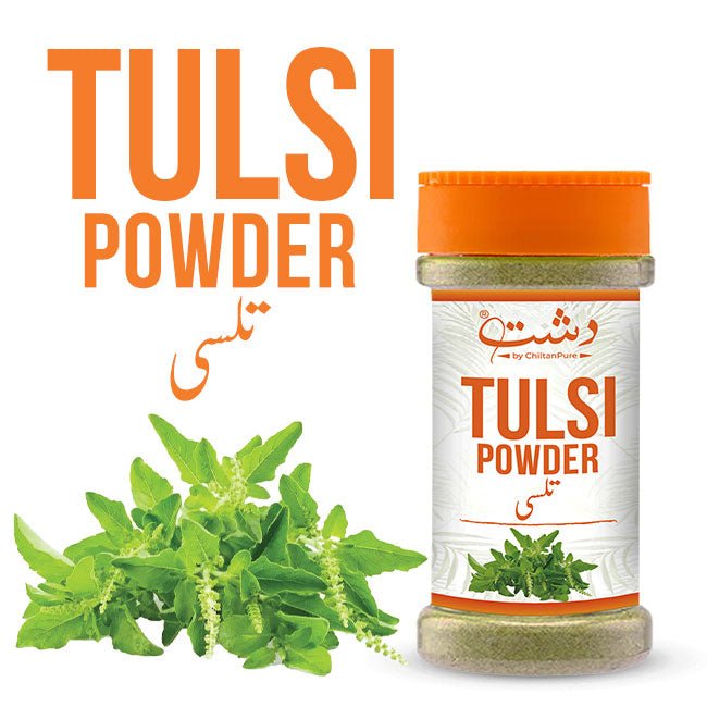 Tulsi Powder - The Herb of Health and Harmony (Plastic packaging) - ChiltanPure
