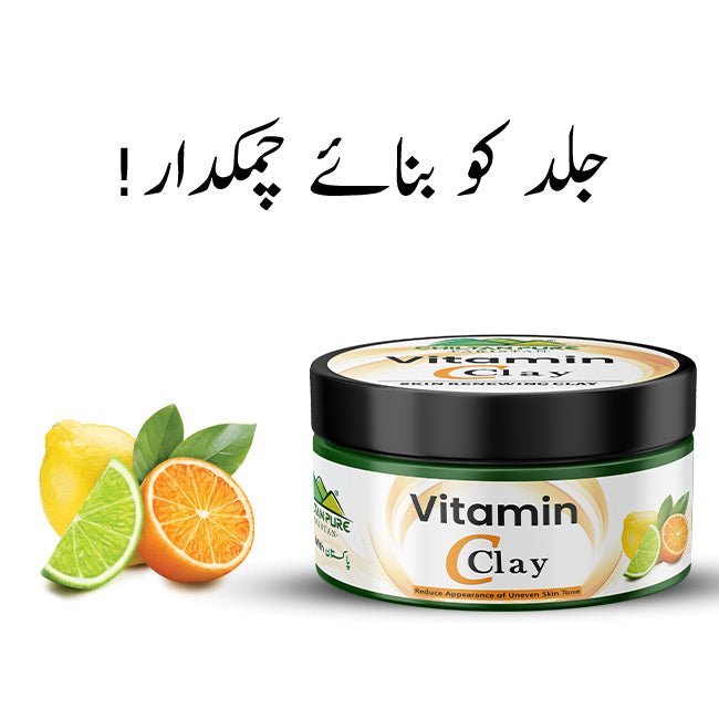 Vitamin C Clay π Reduce the Appearance of uneven skin tone, give Healthy Skin, Promote Collagen Production, prevent premature aging β 100% Organic - ChiltanPure
