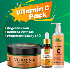 Vitamin C Pack - Boosts Collagen Production, Reduces Dullness and Enhances Skin’s Glow - ChiltanPure