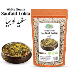 White Beans / سفید لوبیا / Saufaid Lobia / 800g - ChiltanPure