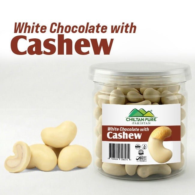 White Chocolate with Cashew / سفید چاکلیٹ کاجو کے ساتھ / Safed Chocolate Kaju Ke Sath - ChiltanPure