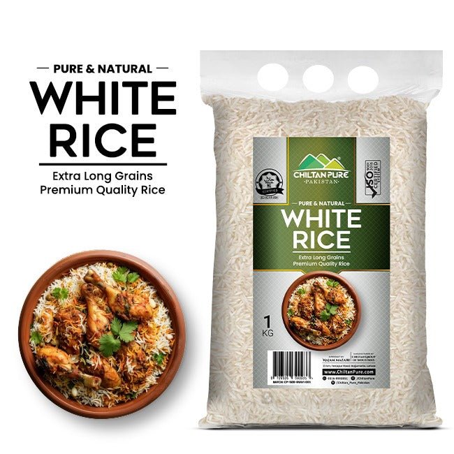 White Rice – Premium Quality Soft & Fluffy Grains - ChiltanPure