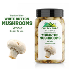 Whole White Button Mushrooms / ہول وائٹ بٹن مشروم / Safed Button Mushroom Whole - ChiltanPure