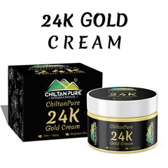 24K Gold Cream – Boosts Hydration, Anti-Aging, Improves Skin’s Elasticity & Enhances Skin’s Youthful Glow - ChiltanPure