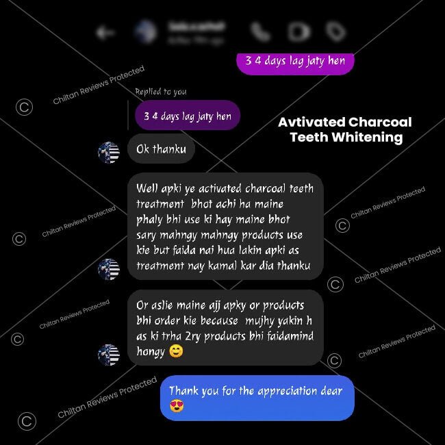 Activated Charcoal Teeth 🦷 Whitening Treatment - Whitens Teeth Naturally, Kills Cavity causing Bacteria & Eliminates Bad Breath - ChiltanPure