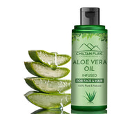 CHILTAN PURE Aloe Vera Oil 120ml for hair and skin care