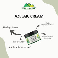 Azelaic Cream – Antibacterial, Lighten Freckles, Reduce Hyperpigmentation & Fade Acne Scars 50ml - ChiltanPure