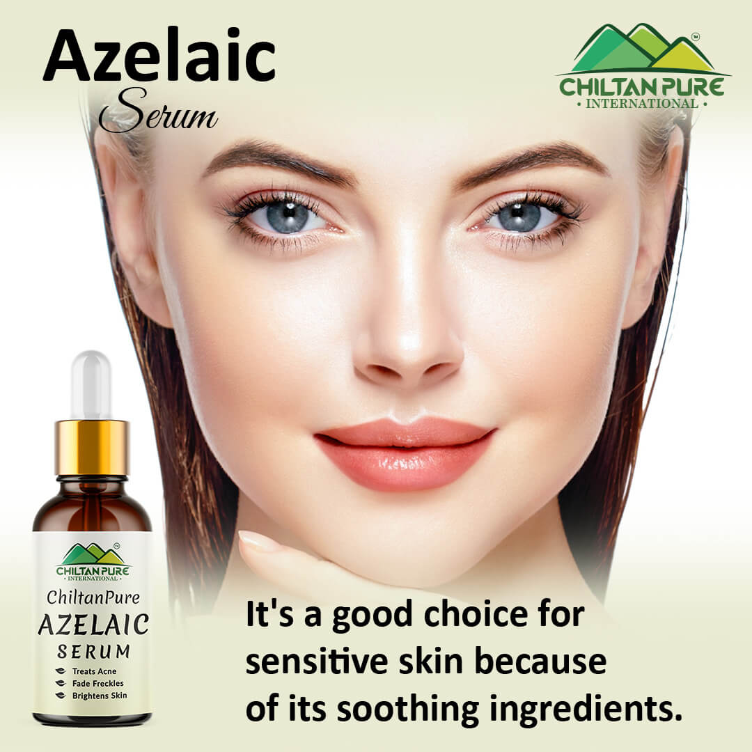 Azelaic Serum - Brightens Skin, Treats Acne, Unclogs Pores, Fade Freckles & Lighten Acne Scars!! - ChiltanPure