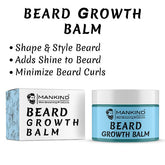 Beard Growth Balm – Adds Shine to Beard, Minimize Beard Curls, Style, Smoothes & Nourishes Beard 50ml - ChiltanPure
