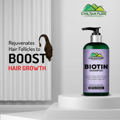 Biotin Shampoo β Hydrates Scalp, Promotes Healthy Hair Growth, Reduce Split Ends & Prevents Hair Breakage 260ml,, Doctor's π¨ββοΈ Recommended - ChiltanPure
