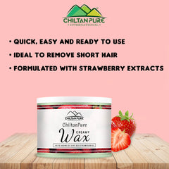 Body Hair Removal Wax – With Aroma of Ripe Red Strawberries 510g - ChiltanPure