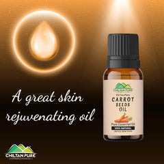 Carrot Seed Essential Oil – Natural Stimulant, Detoxifies Blood, Improves Complexion & Provides Relief from Stress 20ml - ChiltanPure