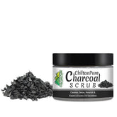 Charcoal Face & Body Scrub – Exfoliates Dead Flaky Skin, Removes Blackhead, Acne & Acne Scars, Minimizes Pores 100ml - ChiltanPure