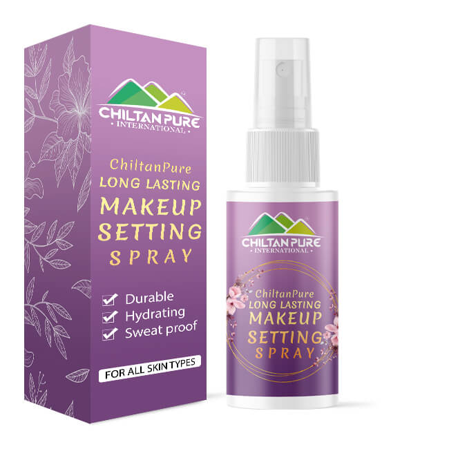 Chiltan Makeup Setting Spray – Keeps Skin Hydrated, Plump and Soft & Provides Dewy Glow Make-up look 50ml - ChiltanPure