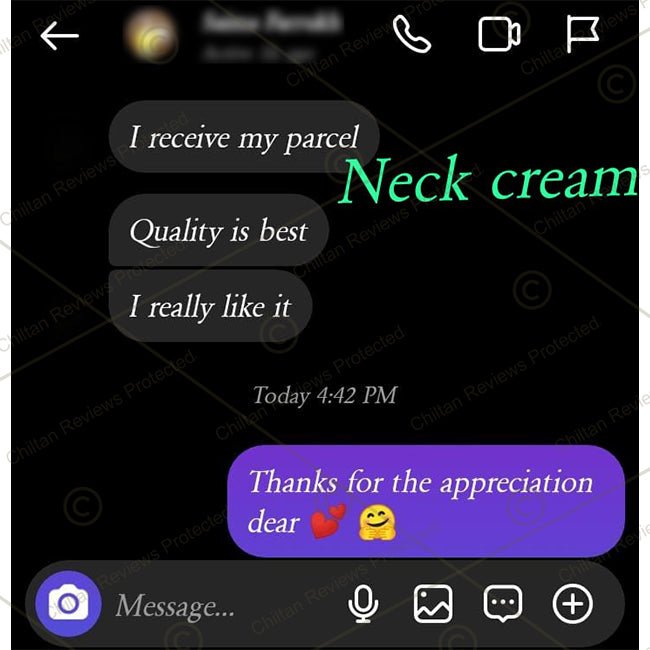 Chiltanpure Neck Cream – Evens Skin Tone, Restore Radiance & Reduce Blemishes - ChiltanPure