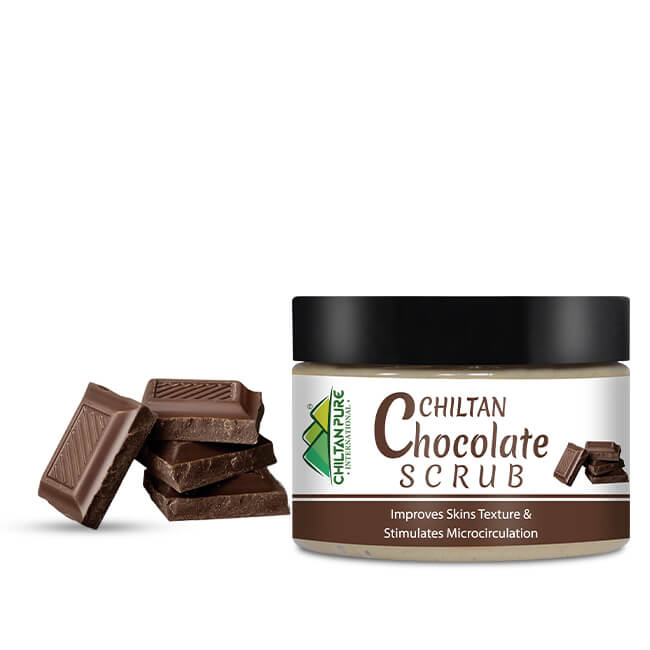 Chocolate Face & Body Scrub – Exfoliates & Energizes Skin, Reduces Pore Size, Gives Skin Firmness, For All Skin Types 100ml - ChiltanPure