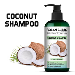 Coconut Shampoo – Rich & Creamy Formula, Maintains Moisture Balance, Repairs Damaged Hair - ChiltanPure