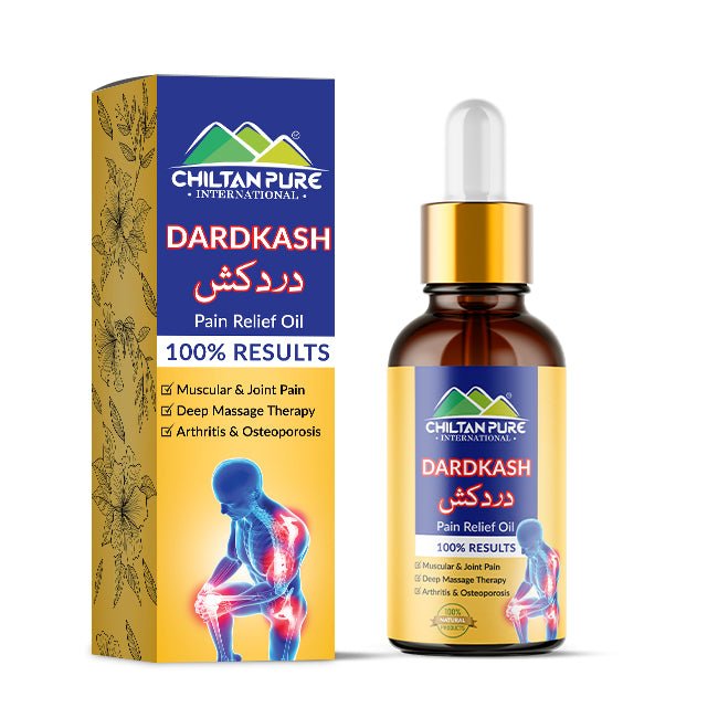 DARDKASH – Best for joints & muscular pains. Knee Pain, Shoulder Pains, Frozen Shoulder, Muscle Cramps, Muscular spasm, Stiff Muscles, Arthritis Pain, Osteoarthritis, Rheumatoid Arthritis Osteoporosis pains, Sports Injuries - ChiltanPure