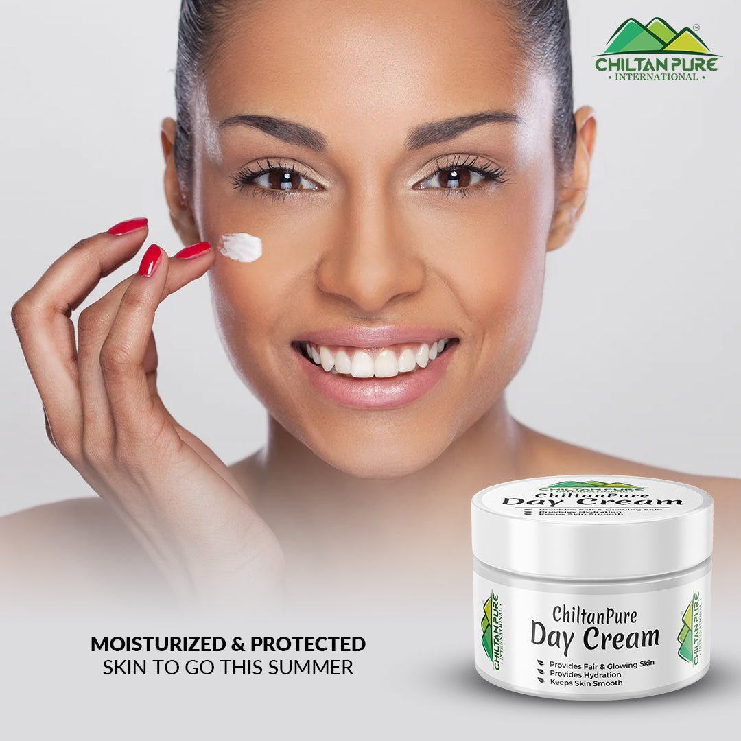 Day Cream – Promotes Blood Circulation , Reduces Aging Signs & Removes Sun Tan 50ml - ChiltanPure