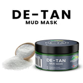 De – Tan Mud Mask – Exfoliates Dead Skin Cells, Minimizes Pores, Removes Stubborn Tan, Dirt & Impurities 150g - ChiltanPure