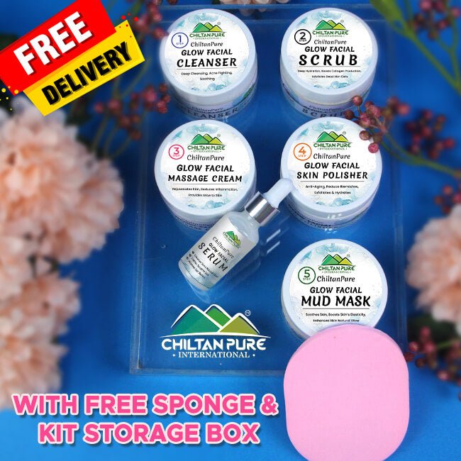 Glow Facial Kit (4x Results) – Deep Cleansing, Anti- Aging & Enhances Skin’s Natural Glow - ChiltanPure