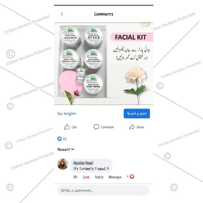 Glow Facial Kit (4x Results) – Deep Cleansing, Anti- Aging & Enhances Skin’s Natural Glow,, 5️⃣ ⭐⭐⭐⭐⭐ RATING - ChiltanPure