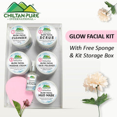 Glow Facial Kit (4x Results) – Deep Cleansing, Anti- Aging & Enhances Skin’s Natural Glow,, 5️⃣ ⭐⭐⭐⭐⭐ RATING - ChiltanPure