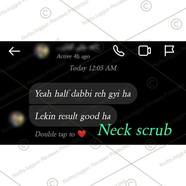 Glowing Neck Scrub – Remove Tan, Exfoliate Dead Skin Cells, Even Skin Tone Reduce Fine Lines & Wrinkles 100ml - ChiltanPure