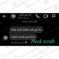 Glowing Neck Scrub – Remove Tan, Exfoliate Dead Skin Cells, Even Skin Tone Reduce Fine Lines & Wrinkles 100ml - ChiltanPure