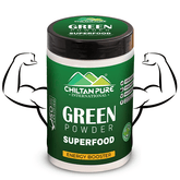 Green Powder – Contains vitamin C & K, Boosts your metabolism, Improves energy levels & heart health – 100% pure organic 140g - ChiltanPure