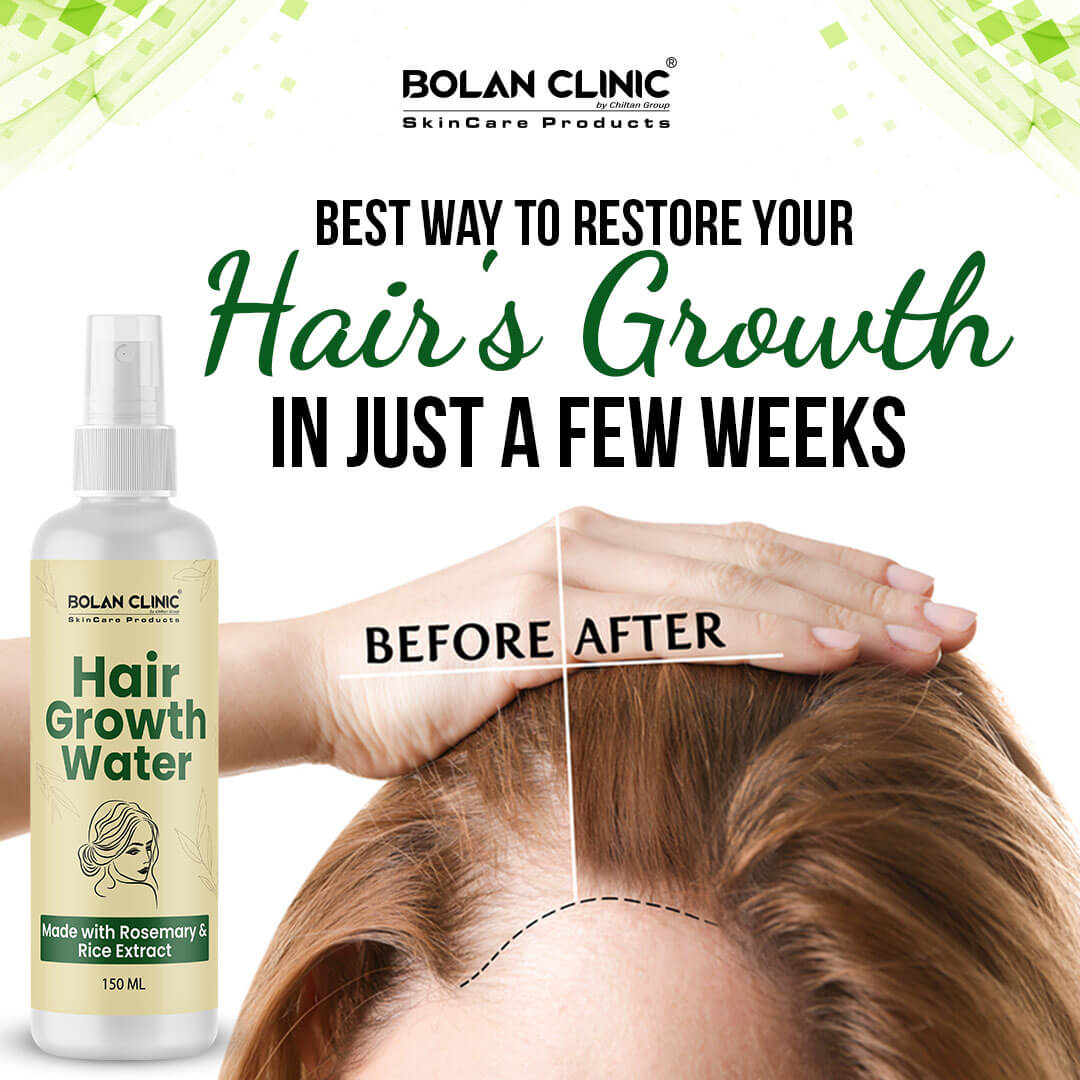 Hair Growth Water - Nourishes Scalp, Encourages Healthy Hair Growth, Prevents Hair Loss, Makes Hair Shiny & Smooth - ChiltanPure