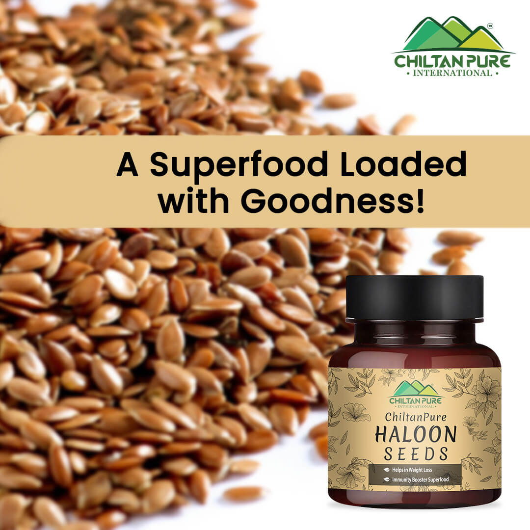 Haloon (Halim) Seeds – Immunity Booster, Helps in Weight Loss, Regulates Menstrual Cycle, Boosts Iron & Hemoglobin Level 150gm - ChiltanPure