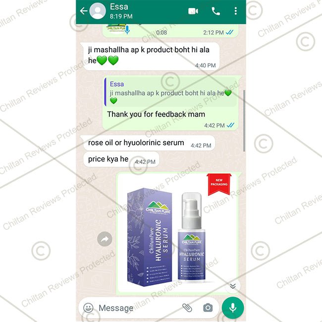 Hyaluronic Acid Serum – Treats wrinkles & Acne, Best at Hydrating Skin For Smooth and Radiant Skin 50ml - ChiltanPure