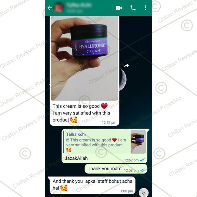 Hyaluronic Cream - Hydrates Skin, Boosts Skin’s Elasticity, Soothes Skin Inflammation, Fade Fine lines & Wrinkles - ChiltanPure