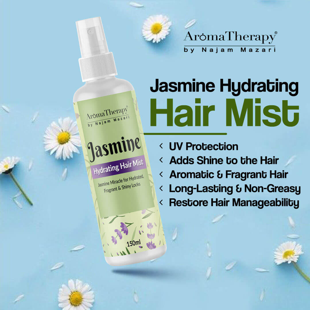 Jasmine Hydrating Hair Mist - Jasmine Miracle for Hydrated, Fragrant & Shiny Locks - 💯Organic - ChiltanPure