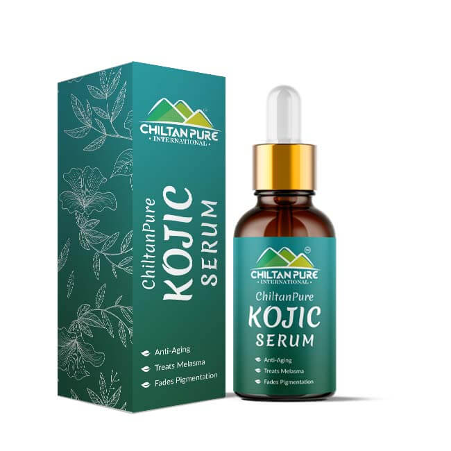 Kojic Serum – Time to fall in love with yourself, prevents hyperpigmentation, fades dark spots, treats melasma, minimizes discoloration – 100% pure organic 30ml - ChiltanPure