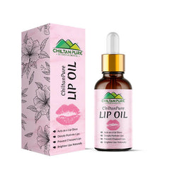 Lip Oil – Best For Chronically Dry & Chapped Lips, Makes Lips Look Shiny & Lustrous, Moisturizes All Day Long, Fragrance Free - ChiltanPure