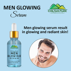 Men Glowing Serum – Brightens Complexion, Boosts Skin’s Elasticity, Provides an Irresistible Glow to Skin 30ml - ChiltanPure