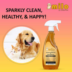 Milo Pet Odour Eliminator & Stain Removal – Natural Bio-Enzymatic Formula, Eliminate Pet’s Bad Odour & Remove Tough Stains 500ml - ChiltanPure