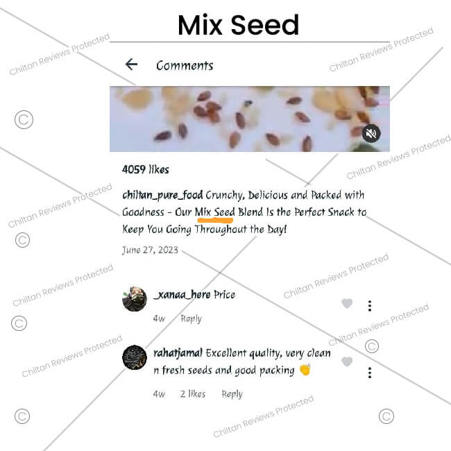 Mix Seeds – Rich in Antioxidants, Metabolism Booster & Good Source of Omega-3 - ChiltanPure